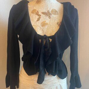 Black Peplum Sweater